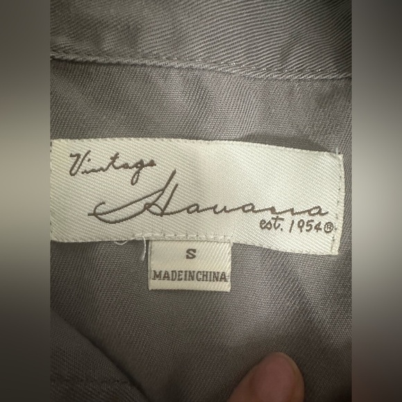 Vintage Havana Gray Lightweight Military Shirt Jacket size S - Picture 3 of 10